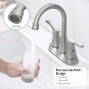LunaLulinlk Bathroom Faucet Brushed Nickel, 4" 2-Handle centerset basin fauce - 4 of 4