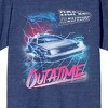 Back To The Future Out Of Time Women's Navy Heather T-Shirt - 2 of 3
