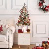 3ft Christmas Tree Artificial Christmas Tree with Vintage Potted Base, Xmas Holiday Decor for Home, Entrances - 4 of 4