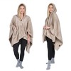 Women's Plus Size Open Front Lightweight Casual Cardigan, Fuzzy Cozy Fleece Blanket Wrap Sweaters, Wearable Blanket Woman, Gift for Her - Catalonia - 2 of 4