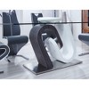 NicBex Dining Table Modern Rectangle Transparent Tempered Glass Dining Room Table with MDF Base for Dining Room - 2 of 4