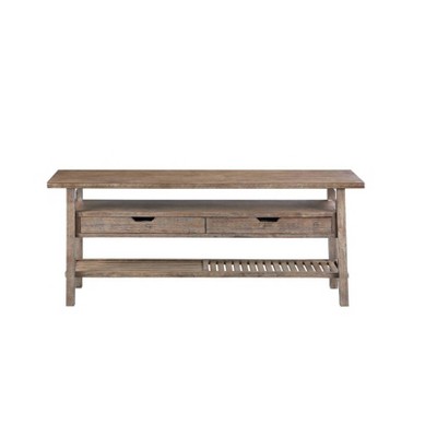 Sonoma TV Stand for TVs up to 58" Gray - Boraam: Farmhouse Style, Media Storage, Acacia Wood