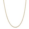 Black Bow Jewelry 1.9mm 14k Yellow Gold Diamond Cut Singapore Chain Necklace - 3 of 4