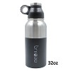 Brentwood Stainless Steel Vacuum-Insulated Water Bottle (0.9 L; Black/Silver) - 2 of 4