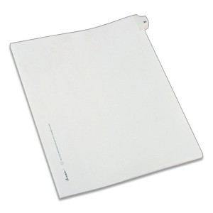 Preprinted Legal Exhibit Side Tab Index Dividers, Allstate Style, 10-Tab, 3, 11 x 8.5, White, 25/Pack