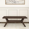 Plank+Beam Solid Wood Verso Dining Bench, 48" Entryway Bench, Minimalist Room Bench - 2 of 4