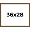 PosterPalooza | Flat Gold Picture Frame - UV Acrylic, Backing Board, Hanging Hardware Included - 2 of 4