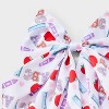 Teacher Ruler Apple ABC Print Hair Bow Clip - Multicolor - 3 of 3