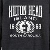 Women's - Instant Message - Hilton Head Island Collegiate Lightweight French Terry Wide Neck Long Sleeve Shirt - 2 of 4