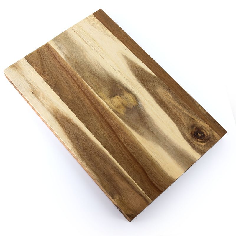 Kenmore Archer 21 Inch Acacia Wood Cutting Board with Groove Handles, 4 of 9