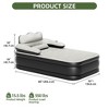 Balconera Queen /FullXL Size Air Mattress with Headboard, 18in Blow Up Mattress with Carry Bag, Repair Kit  for Home, Camping, Travel - 2 of 4