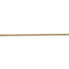 Black Bow Jewelry 1.65mm 14k Yellow Gold Diamond Cut Solid Cable Chain Anklet, 9 Inch - 2 of 4