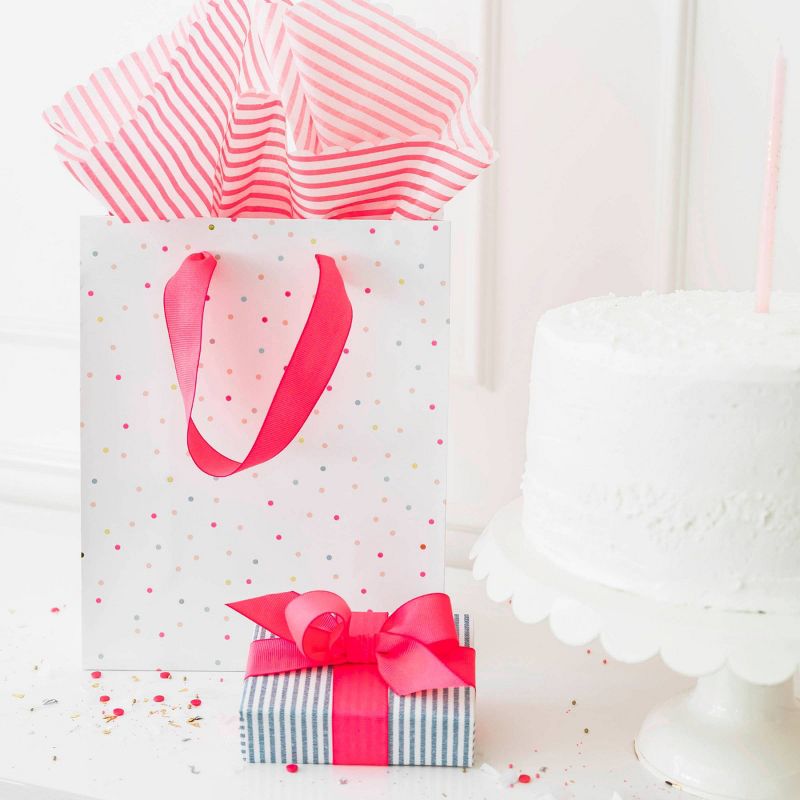 2ct Polka Dot Birthday Gift Bag Set - Sugar Paper&#8482; + Target, 4 of 7