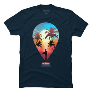 Men's Design By Humans Summer Vibes By clingcling T-Shirt - 1 of 4
