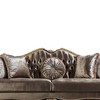 87" Betria Sofa Light Green Velvet with 5 Pillows: Gold & Black Finish - Acme Furniture - 3 of 4