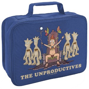 Rick And Morty The Unproductives Insulated Soft Sided Lunch Box - 1 of 4