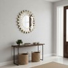 Northlight 25.5" Matte Gold and Clear Sunburst Round Mirror Wall Decor - 3 of 4