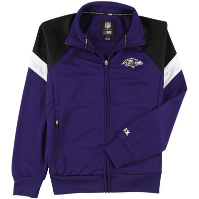 G-III Sports Womens Baltimore Ravens Track Jacket Sweatshirt