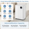 Costway Dehumidifier for Basement 54 Pints Dehumidifier with 4L Water Tank 4500 Sq.Ft - 3 of 4