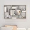 CLIHOME 8 Cubes Open-back Bookshelf Home Storage Display Shelf Wall Mounted Wooden Bookcase Organizer Rack - 2 of 4