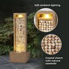 Teamson Home 36" Metal Fiberglass and Polyresin Cascading Seashells Fountain Brown - 4 of 4