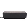 Wellington Outdoor 50000 BTU Rectangular Fire Pit with Tank Holder Brushed Black - Christopher Knight Home - 2 of 4