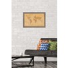 Trends International Antique World Map 2023 Framed Wall Poster Prints - 2 of 4