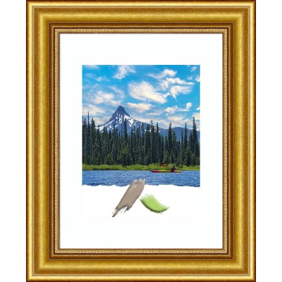 Townhouse Gold Antiqued Wood Poster Frame 17.88" x 14.88"