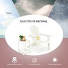 Costway 3PCS Patio Adirondack Chair & Side Table Set Weather Resistant w/ Cup Holder - 3 of 4