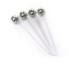 Disco Drink Stirrers: NPW Multicolored Plastic Cocktail Stirrers & Picks, Hand Wash, 8" Height - 3 of 3