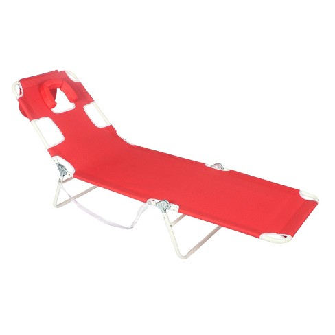 Face Down Beach Chaise Lounge Red Ostrich Target