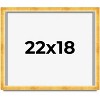 PosterPalooza | Minimalist Shadow Box Gold Picture Frame - UV Acrylic, Backing Board, Hanging Hardware - 2 of 4