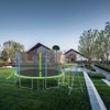 Aukfa 12FT Trampoline with Slide and Basketball Hoop ,with Safety Enclosure Net, for Adults/Kids Outdoor Family Fun - 3 of 4