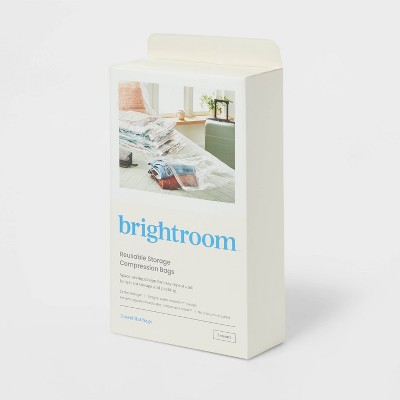 L 3pc Compression Bags Clear - Brightroom™