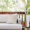 18"x18" Deny Designs Color Poems Gisela Square Outdoor Throw Pillow Black/Cream: Abstract Design, Polyester Fill - 2 of 4