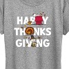 Women's - Peanuts - Happy Thanksgiving Icons Short Sleeve Graphic T-Shirt - 2 of 4