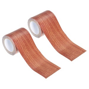 Unique Bargains Self-Adhesive Realistic Patch Wood Grain Repair Tape 2 Pcs - 1 of 4