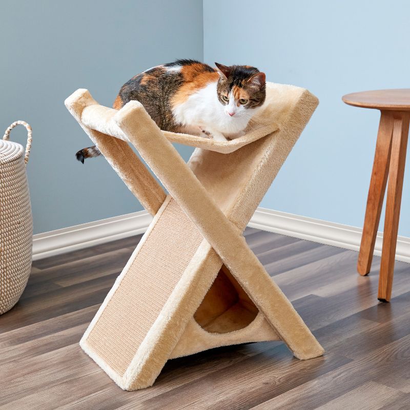 Two by Two New Orleans -  Scratching Post Cat Furniture - 25 in. Tall, 3 of 17