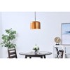 Elegant Lighting Eclipse 1-Light Brass Flush Mount with Frosted Glass Shade - 2 of 4