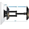 Mount-It! TV Wall Mount Monitor Bracket with Full Motion Articulating Tilt Arm, 15" Extension Arm Fits 17 - 47 Inch TVs, VESA 200x200 - 4 of 4