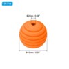 Unique Bargains Cute Thread Silicone Beads for Keychain Jewelry Making 50 Pcs Orange - 3 of 4