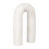 Sagebrook Home 8" Arched Marble Sculpture - White Horseshoe Shaped Decorative Table Accent for Home or Office - Contemporary Decor - Great Gift Idea - 2 of 4