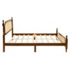 GDFStudio Julius Rattan Footboard and Headboard Pine Wooden Bed - 4 of 4