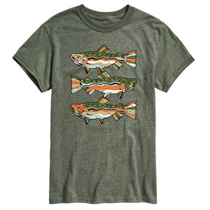 Men's - Instant Message - Northern Trout Short Sleeve Graphic T-Shirt - 1 of 4