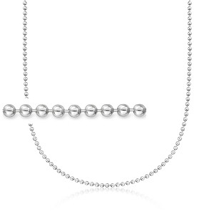 Ross-Simons Italian 2.5mm Sterling Silver Bead-Chain Necklace - 1 of 2