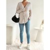 Coolmee Women's Maternity Oversized Cardigan Sweaters Causal Chunky Knit Long Sleeve V Neck Button Down Fall Winter Outfits - 4 of 4