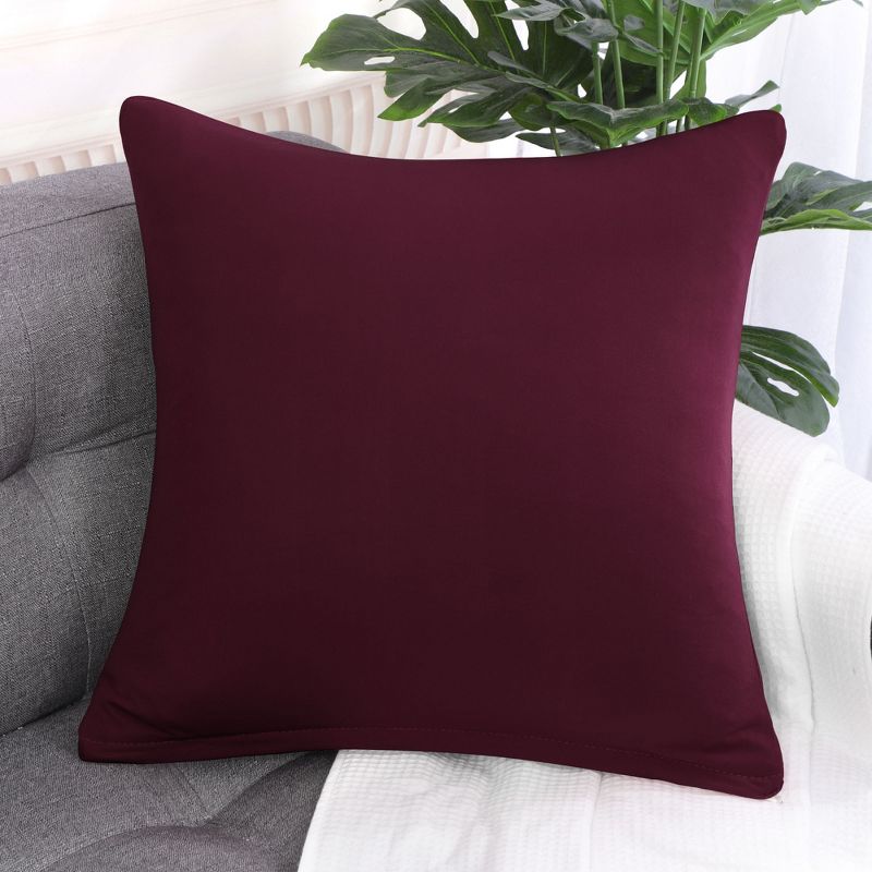 PiccoCasa Square Throw Pillow Case Cushion Cover Home Sofa 18" x 18", 2 of 5