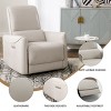 Power Recliner Chair,Nursery Room Recliner,Automatic Recliner Chair,Breastfeeding Chair,Swivel Recliner Armchair With USB And Type-C Ports-Cuddlewood - 3 of 4