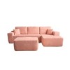 XIZZI Modular Sectional Sofa Couch, L/U-Shape Upholstered Couch, Modern Minimalist Couches for Living Room, Free Combination Deep Seat Corner Couch - 2 of 4