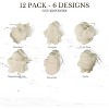 4E's Novelty Ready to Paint Ceramic Ornaments 12 pack - DIY Ceramic Figures to Paint for Kids & Adults, Design Your Own Christmas Ceramics for Display - image 3 of 4